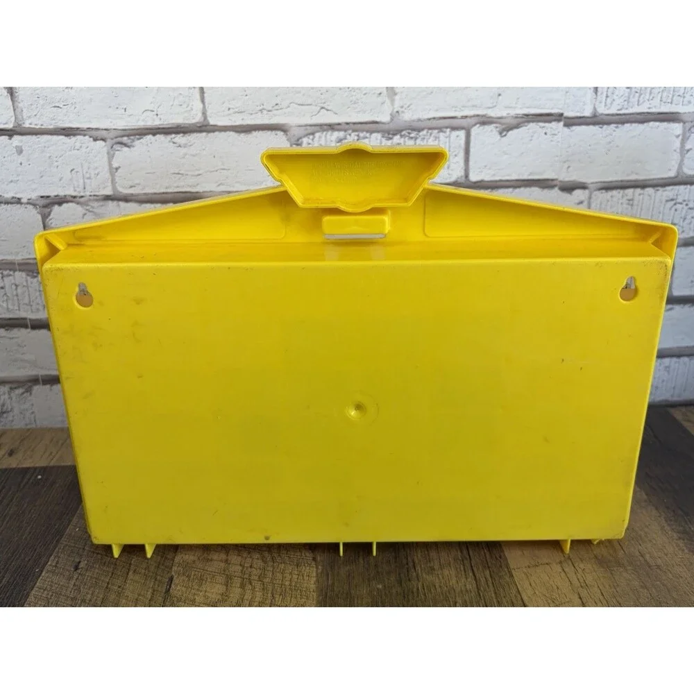 Vintage Micro Machines 1989 Yellow Carry Case Galoob + 11 Vehicles Cars/planes